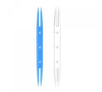 sourcing map 2pcs Weaving Knitting Shuttle 85x6.8x2.8mm Plastic Shuttles, for Lace-Making DIY Hand Craft Tool Knitting Arts Supplies, Sky Blue, Transparent