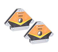 sourcing map 2pcs Welding Magnetic Arrow Holder, 55LBS 45 90 135 Degree Angle Holding Power Welding Magnet with Hole for Metal Soldering Welding