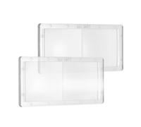 sourcing map 2pcs Welding Magnification Lens 2" x 4.25" (2 Diopter) PC Welding Helmet Magnifying Lens, Clear Welding Lens Suitable with Most Welding Helmets