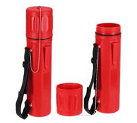 sourcing map 2pcs Welding Rod Storage Tube, 14 Inch Tungsten Electrode Holder Container Airproof Waterproof 4.5kg Capacity with Strap, Red