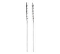 sourcing map 2pcs Wire Bore Brush 6 x 5/32" 1/8 Inch Shank Stainless Steel Bristles Cleaning Brush for Clean Car Part Tube Kitchen Garage
