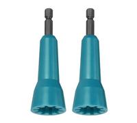 sourcing map 2pcs Wire Twisting Tool for Drill, Electrician Wire Twisting Tool, Electrical Wire Twisting with 1/4 Inch Hex Shank for Cable Wire Quick Twisting, Blue