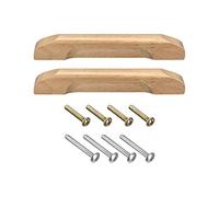 Sourcing Map 2Pcs Wood Drawer Pulls, 3.78" Hole Distance, 4.92" Total Length for Kitchen Handles, Drawer Knobs, Dresser Pulls
