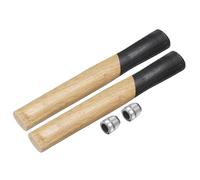 sourcing map 2pcs Wood Sledge Hammer Handle 10.2" Hammer Wooden Replacement Handles with Round Wedges for 2lb Round Octagonal Head Decking Framing Carpentry Construction DIY Sledge Axe Tools