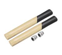 sourcing map 2pcs Wood Sledge Hammer Handle 11.4" Hammer Wooden Replacement Handles with Round Wedges for 4lb Round Octagonal Head Decking Framing Carpentry Construction DIY Sledge Axe Tools