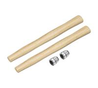 sourcing map 2pcs Wood Sledge Hammer Handle 11.6" Hammer Wooden Replacement Handles with Round Wedges for 1lb Round Octagonal Head Decking Framing Carpentry Construction DIY Sledge Axe Tool