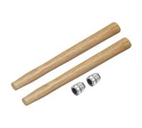 sourcing map 2pcs Wood Sledge Hammer Handle 11.6" Hammer Wooden Replacement Handles with Round Wedges for 1lb Round Octagonal Head Decking Framing Carpentry Construction DIY Sledge Axe Tools