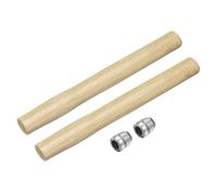 sourcing map 2pcs Wood Sledge Hammer Handle 12.2" Hammer Wooden Replacement Handles with Round Wedges for 4lb Round Octagonal Head Decking Framing Carpentry Construction DIY Sledge Axe Tools