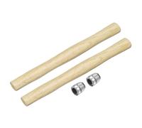 sourcing map 2pcs Wood Sledge Hammer Handle 13.6" Hammer Wooden Handles | Replacement with Round Wedges for 2lb Round Octagonal Head Decking Framing Carpentry Construction DIY Sledge Axe Tools