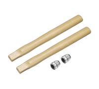 sourcing map 2pcs Wood Sledge Hammer Handle 13.8" Hammer Wooden Replacement Handles with Round Wedges for 2lb Round Octagonal Head Decking Framing Carpentry Construction DIY Sledge Axe Tools