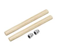 sourcing map 2pcs Wood Sledge Hammer Handle 14.6" Hammer Wooden Handles | with Round Wedges for 4lb Round Octagonal Head Decking Framing Carpentry Construction DIY Sledge Axe Tools