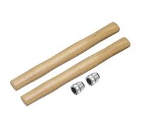sourcing map 2pcs Wood Sledge Hammer Handle 14" Hammer Wooden Replacement Handles with Round Wedges for 2.2lb Round Octagonal Head Decking Framing Carpentry Construction DIY Sledge Axe Tools