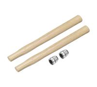 sourcing map 2pcs Wood Sledge Hammer Handle 15.4" Hammer Wooden Replacement Handles with Round Wedges for 2lb Round Octagonal Head Decking Framing Carpentry Construction DIY Sledge Axe Tools
