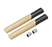 sourcing map 2pcs Wood Sledge Hammer Handle 9.8" Hammer Wooden Replacement Handles with Round Wedges for 2lb Round Octagonal Head Decking Framing Carpentry Construction DIY Sledge Axe Tools