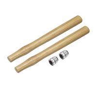 sourcing map 2pcs Wood Sledge Hammer Handle for 3lb Round Octagonal Head | Hammer Wooden Replacement Handles with Round Wedges Decking Framing Carpentry Construction DIY Sledge Axe Tools