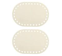 sourcing map 2Pcs Wooden Basket Bottom, 3.94x5.91 Oval Blank Natural Wood Base Solid Crochet Basket for DIY Craft Weaving Basket Making Supplies Home Decor