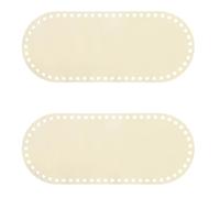 sourcing map 2Pcs Wooden Basket Bottom, 4.92x11.81 Oval Blank Natural Wood Base Solid Crochet Basket for DIY Craft Weaving Basket Making Supplies Home Decor