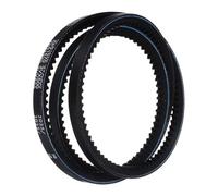 sourcing map 2Pcs XPZ1270/3vx500 Cogged V-Belt 50" Pitch Length x 0.39" Width x 0.32" Height, Raw Edge Rubber V Belt for Power Transmission