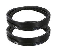 sourcing map 2pcs XPZ1321 EPDM V-Belt, Wedge Section Cut Edge Cogged Industrial Rubber V Belt 10mm Width x 1321mm Pitch Circumference