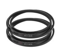 sourcing map 2pcs XPZ1800 EPDM V-Belt, Wedge Section Cut Edge Cogged Industrial Rubber V Belt 10mm Width x 1800mm Pitch Circumference