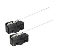 sourcing map 2PCS Z-15HW78-B 1NO + 1NC Long Steel Wire Lever Type Micro Action Switches