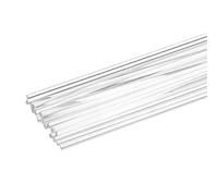 sourcing map 2set(10pcs) Plastic Welding Rods 20cm Round PC Welding Strips Welder Rods for Car Bumper Kayak Daily Repair Plastic Welder Car Bumpers, Clear