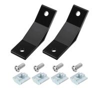 sourcing map 2Set 135 Degree Angle Aluminum Profile Corner Bracket, Corner Brace Joint Connectors for 4040 Series with Bolts Nuts (Black)