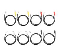 sourcing map 2Set 3.3FT RCA to Bare Wire Speaker Cable, 22AWG Replacement RCA Female Plug to Open End Pigtail Audio Cable Connector Adapter for Amplifier, Home Audio Speakers