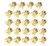 sourcing map 2Set Gas Propane Orifices Jet Nozzles, M6 x 0.75 mm Brass Gas Conversion Kit (0.5/0.7/0.8/0.9/0.95/1.1mm) Replacement Part for Range Stove Oven Propane LPG Pipe Water Heater