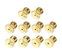 sourcing map 2Set Gas Propane Orifices Jet Nozzles, M6x0.75 mm Brass Gas Conversion Kit (0.73/0.97/1.15/1.35mm) Replacement Part for Range Stove Oven Propane LPG Pipe Water Heater Burner Parts