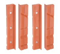 sourcing map 2set Magnetic Vise Jaws 6 Inch Magnet V-Grooves Soft Nylon Bench Jaw Pads Covers Multi-Purpose Protector for Woodworking Jewelry Making Plumbing, Yellow