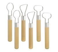 sourcing map 2Set Pottery Handle Making Tool, Pottery Cup Handle Shape Sculpture Scraper Clay Carving Trimming Clay Extruder Tool for Cup Making Ceramic Craft (3 Style)