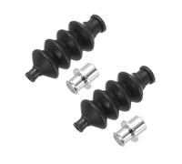 sourcing map 2Sets 32mm Waterproof Push Rod Rubber Seal Bellow with Aluminum Mount for RC Boat Brushless Electric Boat Car