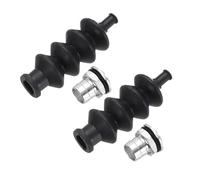sourcing map 2Sets 42mm Waterproof Push Rod Rubber Seal Bellow with Aluminum Mount for RC Boat Brushless Electric Boat Car