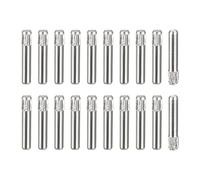 sourcing map 2x12mm 304 Stainless Steel Dowel Pins, 20Pcs Knurled Head Flat Chamfered End Dowel Pin, Wood Bunk Bed Shelf Pegs Support Shelves Fasten Elements