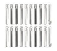 sourcing map 2x16mm 304 Stainless Steel Dowel Pins, 20Pcs Knurled Head Flat Chamfered End Dowel Pin, Wood Bunk Bed Shelf Pegs Support Shelves Fasten Elements