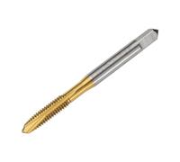 sourcing map 3/16-28 UN B2 Spiral Point Thread Tap, Screw Tap Threading Tapping Tool, Titanium Coated 6542 High Speed Steel Machine Taps Tapping Bit