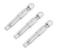 sourcing map 3/16" Magnetic Hex Head Screwdriver Bit, 1/4" Hex Shank 2" Length S2 Steel Power Tool, 3 Pcs