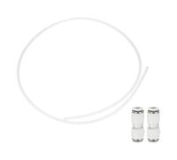 sourcing map 3.28ft PTFE Tubing Hose, 4mm ID x 6 mm OD Insulating 3D Printer Hose Ultra-Smooth with Pneumatic Fittings for 3D Printer Conveying Tubing, White
