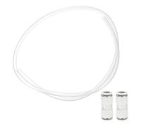 sourcing map 3.28ft PTFE Tubing Hose, 6mm ID x 8 mm OD Insulating 3D Printer Hose Ultra-Smooth with Pneumatic Fittings for 3D Printer Conveying Tubing, Transparent