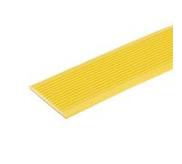 sourcing map 3.2Ft Stair Nosing, 5cm PVC Self Adhesive Stair Edges Protector Stair Edging Stair Steps Edges Trim for Outdoor Indoor Stair, Yellow