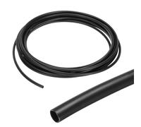 sourcing map 3.2mm Heat Shrink Tubing Waterproof, 3:1 Dual Wall Marine Adhesive Lined Industrial Heat Shrink Tube Wiring Wrap 20ft 1/8 Inch, Black-6m