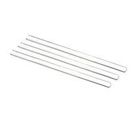 sourcing map 3.3 Borosilicate Glass Stick 7.87" Length 10mm Dia Stir Rod Mixing Tools with Both Ends Round for Lab Kitchen Science 3Pcs