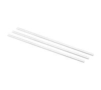 sourcing map 3.3 Borosilicate Glass Stick 9.84" Length 5mm Dia Stir Rod Mixing Tools with Both Ends Round for Lab Kitchen Science 3Pcs