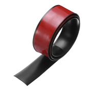 sourcing map 3.3 Ft Floor Transition Strip Self Adhesive, 1.58 Inch Vinyl Flooring Transition Strips Floor Flat Divider Strip for Joining Floor Gaps, Black