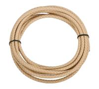 sourcing map 3.3 Yards Bolo Tie Cord 6mm Diameter Round Braided Leather Strip 3 Meters Long for Bracelet Necklace Beading, Khaki