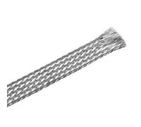 sourcing map 3.3Ft - 15/32 Inch 304 Stainless Steel Sleeving Expandable Hose Cover