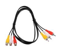 sourcing map 3.3ft RCA Cable, 3RCA Male to 3RCA Female Audio Video Speaker Cable for Subwoofer Amplifier Home Theater DVD TV