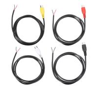 sourcing map 3.3FT RCA to Bare Wire Speaker Cable, 22AWG Replacement RCA Female Plug to Open End Pigtail Audio Cable Connector Adapter for Amplifier, Home Audio Speakers