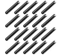 sourcing map 3.3mm x 22mm Dowel Pin Carbon Steel Split Spring Roll Shelf Support Pin Fasten Hardware Black 20 Pcs